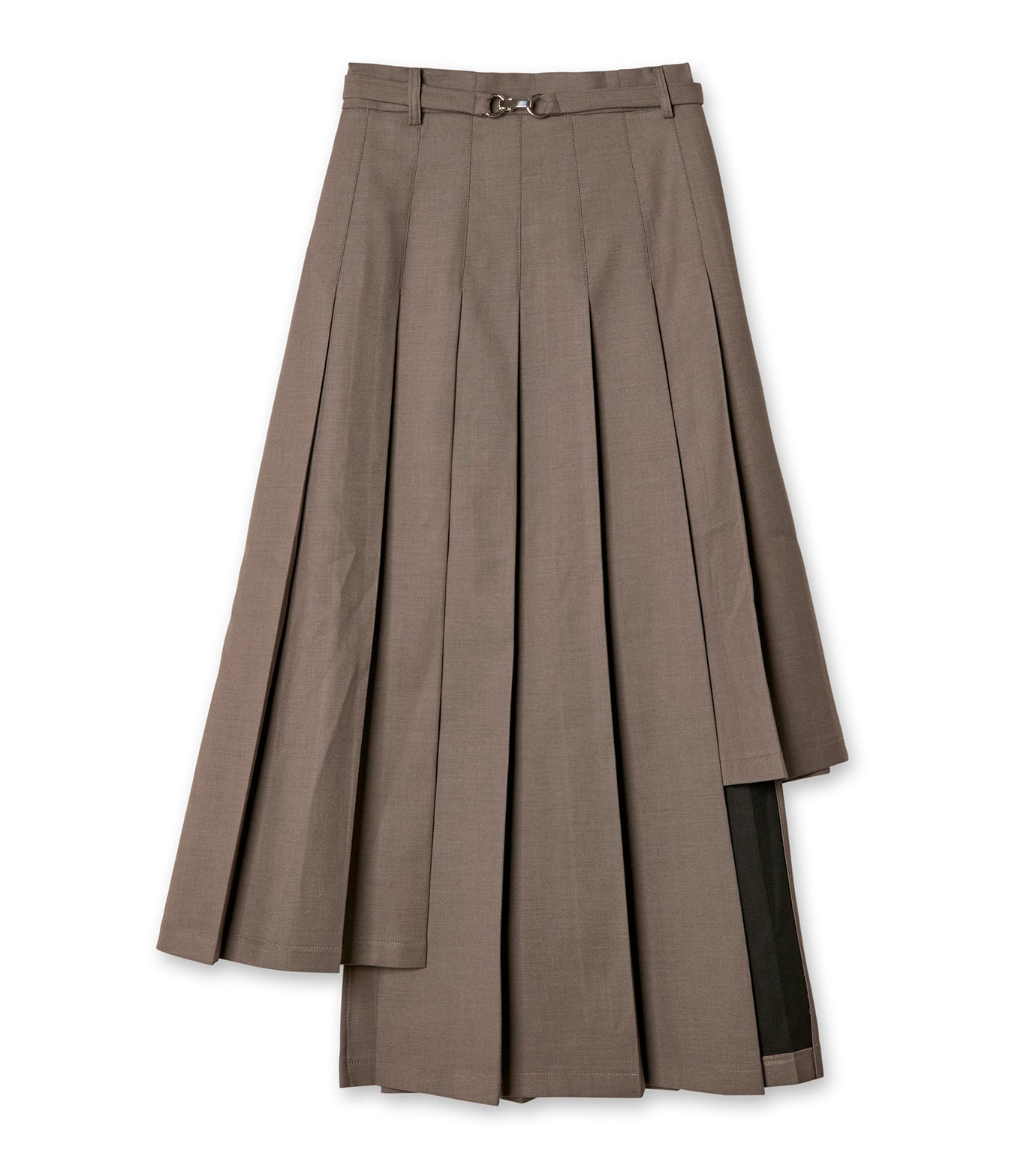 Box Pleats Midi Skirt