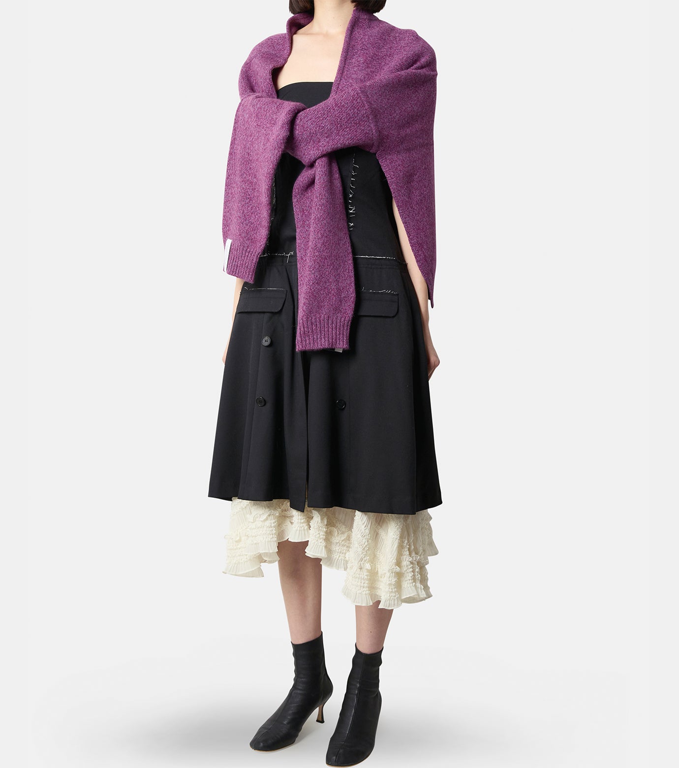 Wool Knitted Cape