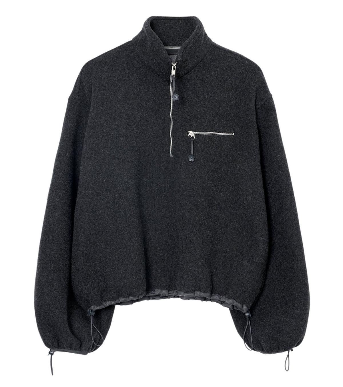 Frederik Half-Zip Jacket Wool Felt