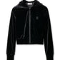 Micro Bra Velour Hoodie
