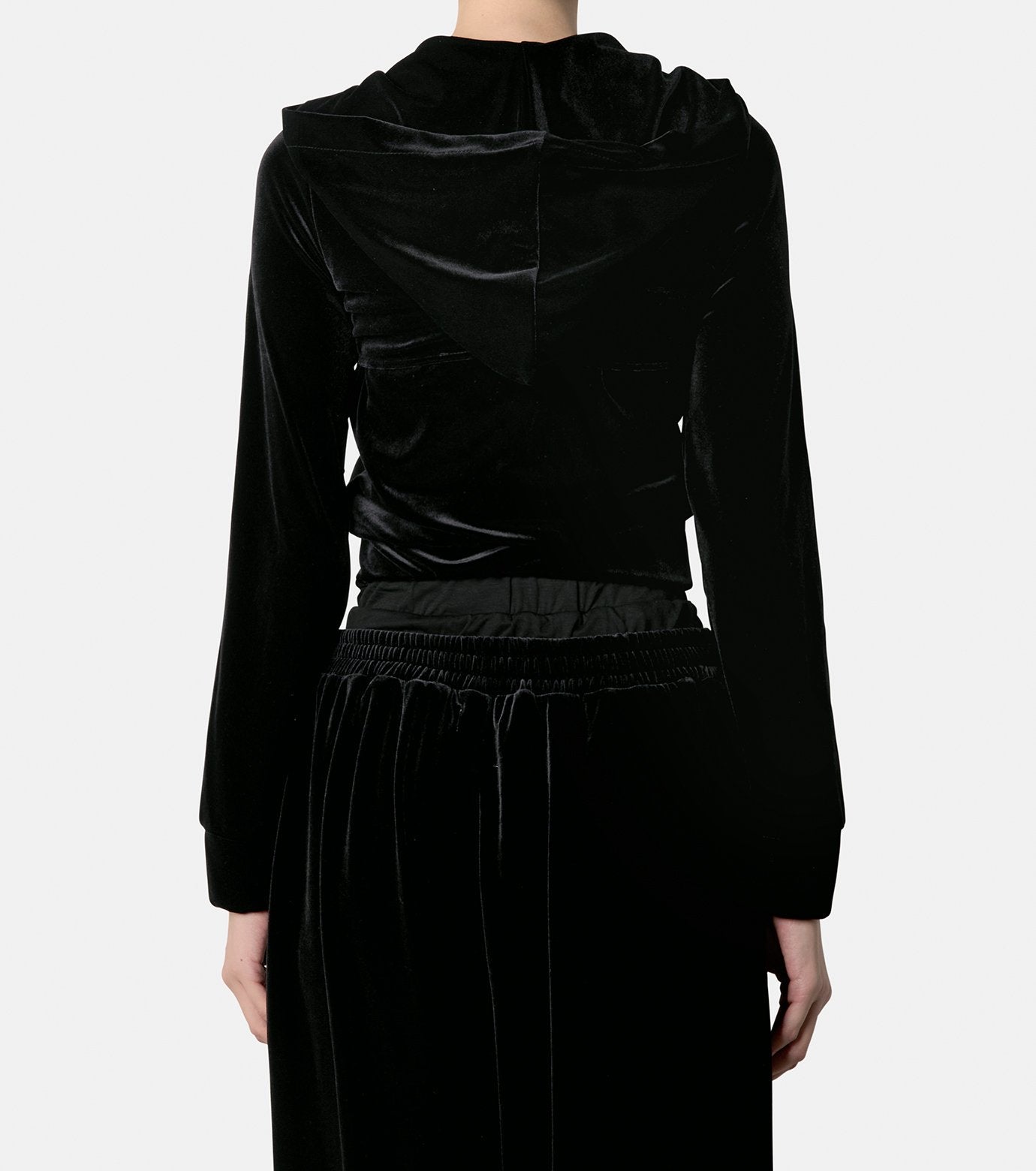 Micro Bra Velour Hoodie