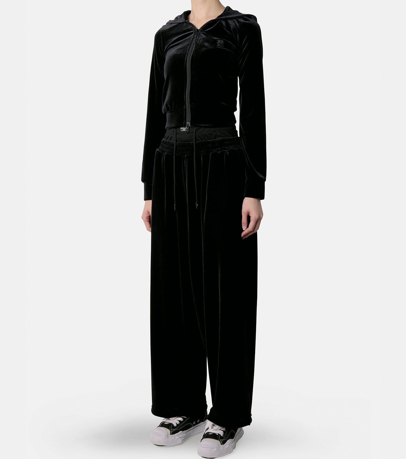 Micro Bra Velour Hoodie