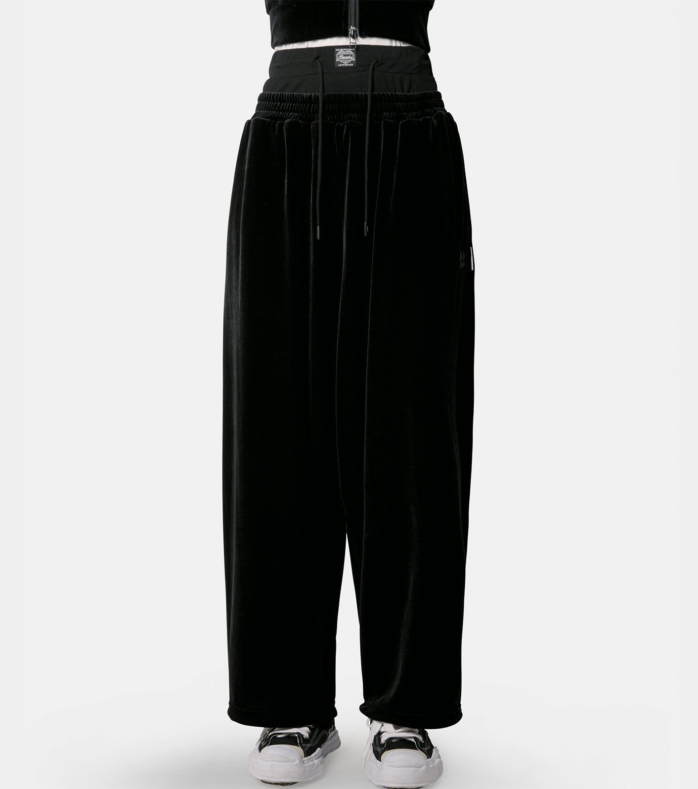 Layered Velvet Trouser