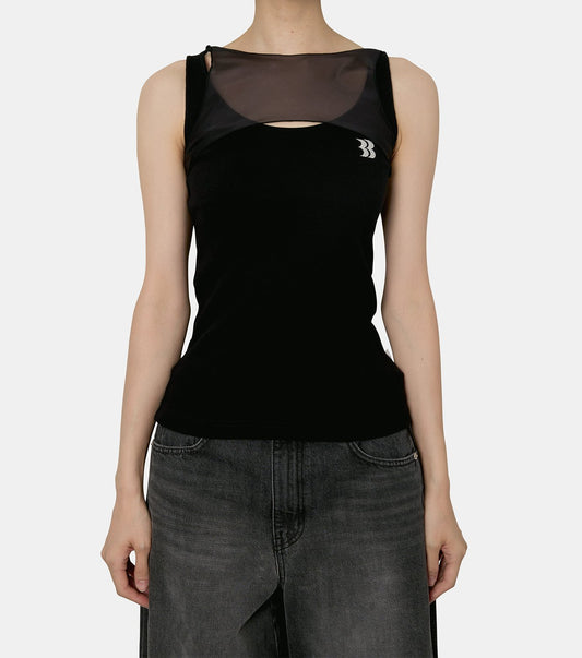 Sheer Layered Tank Top