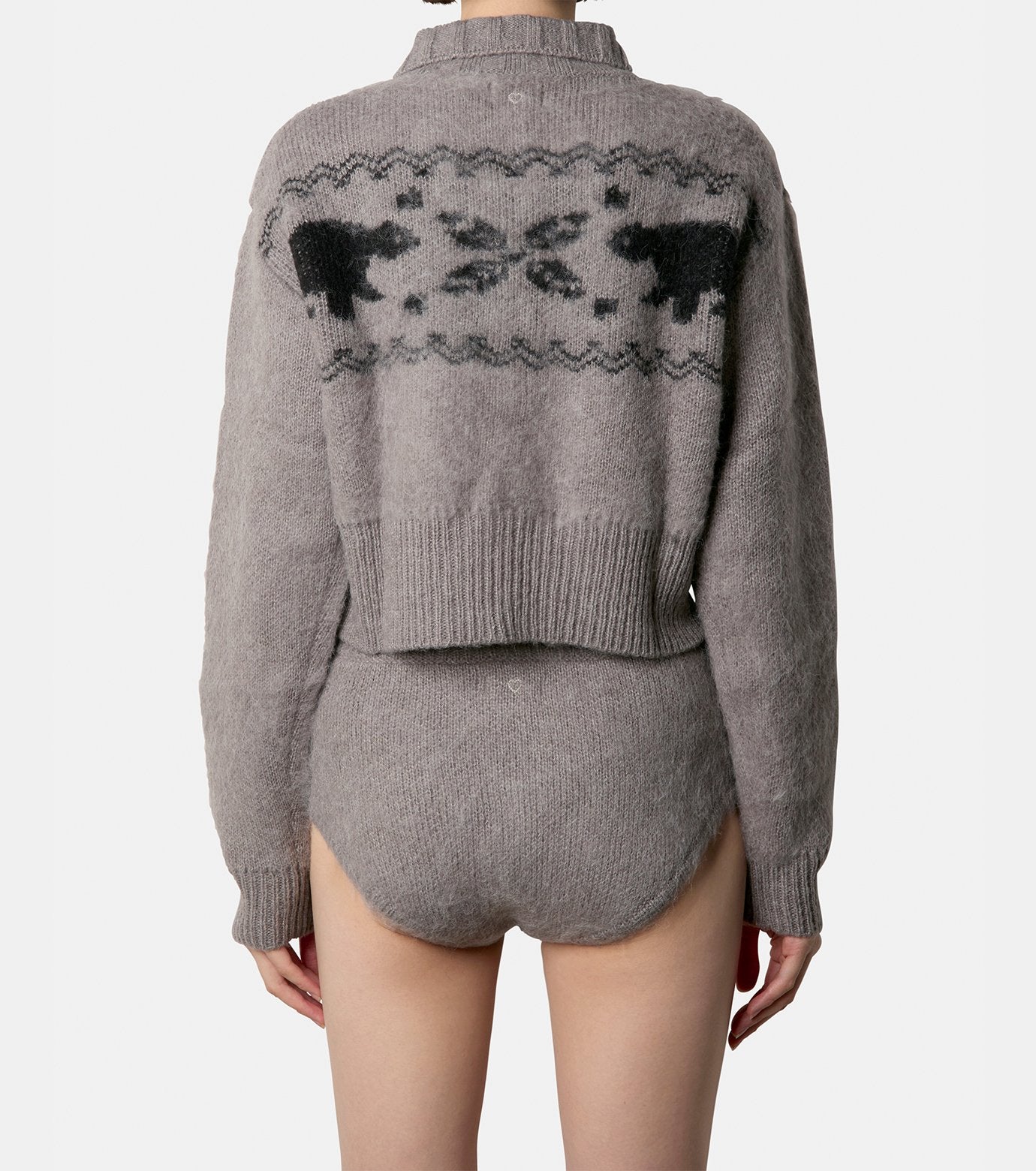 Heart Nordic Short Cardigan