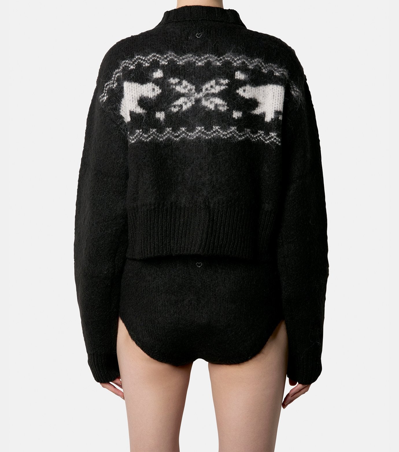 Heart Nordic Short Cardigan