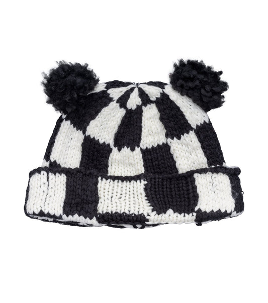Checkered Flag Bear Beanie