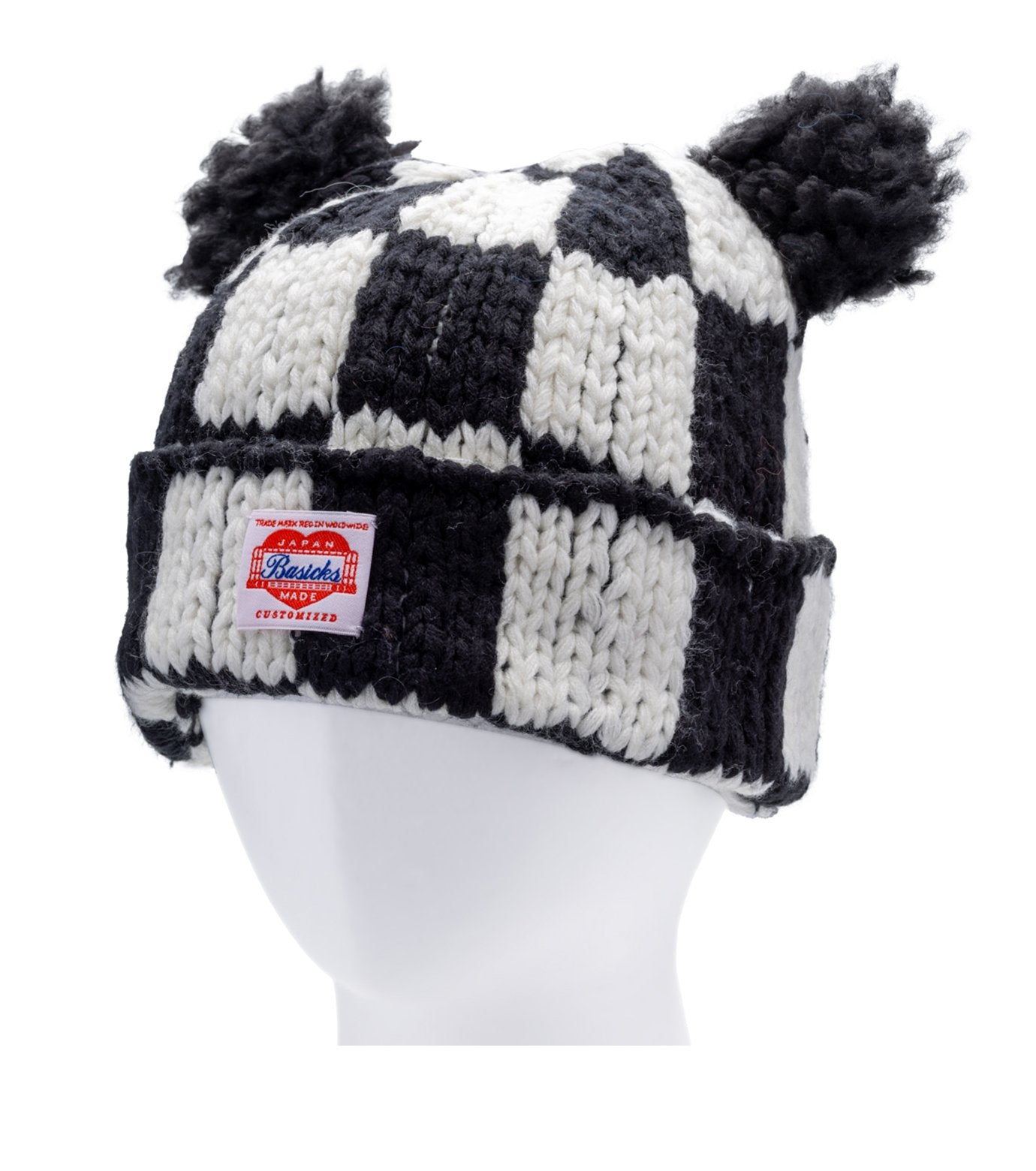 Checkered Flag Bear Beanie