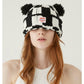 Checkered Flag Bear Beanie