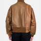 SPLICED LEATHER BOMBER