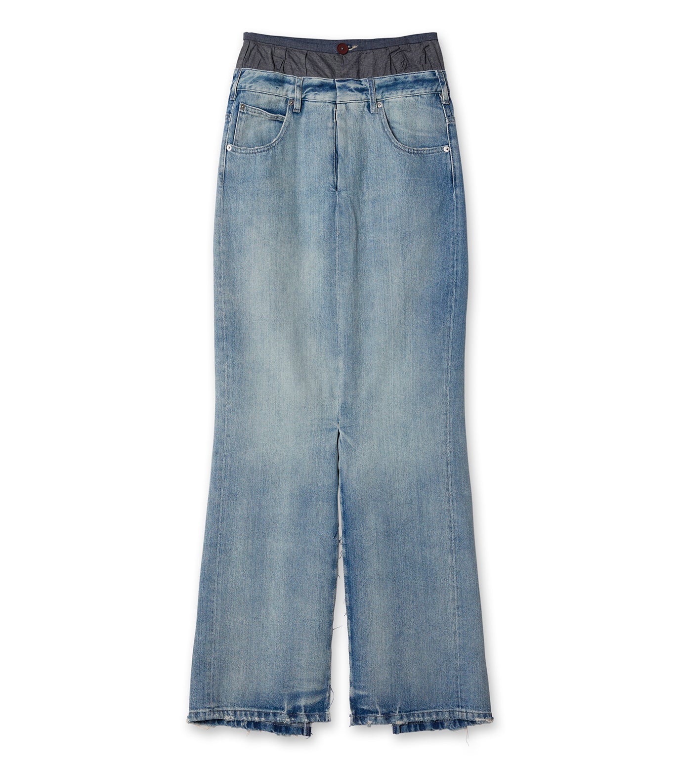 Denim Long Skirt