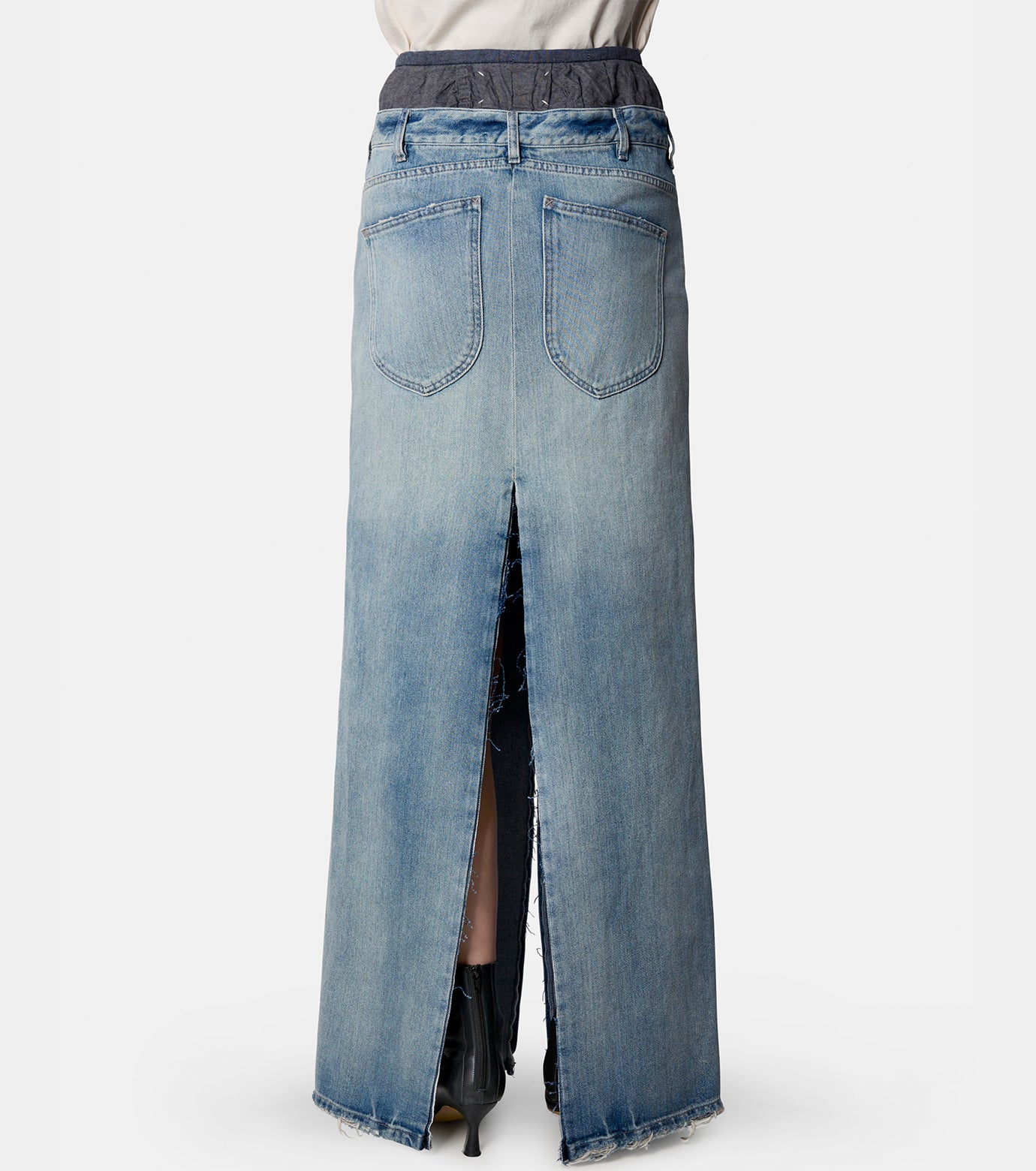 Denim Long Skirt