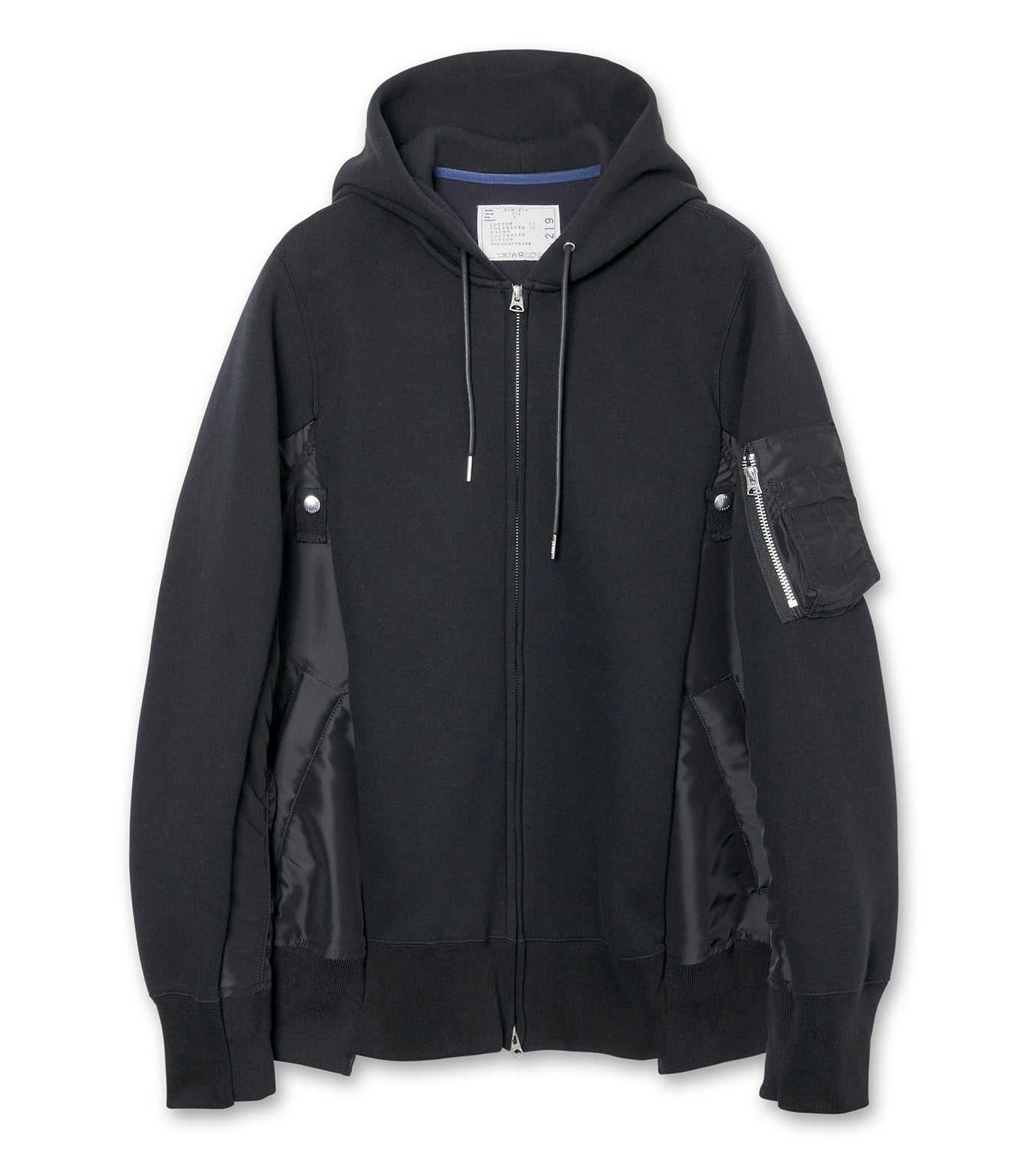 Sponge Sweat x Nylon Twill Hoodie