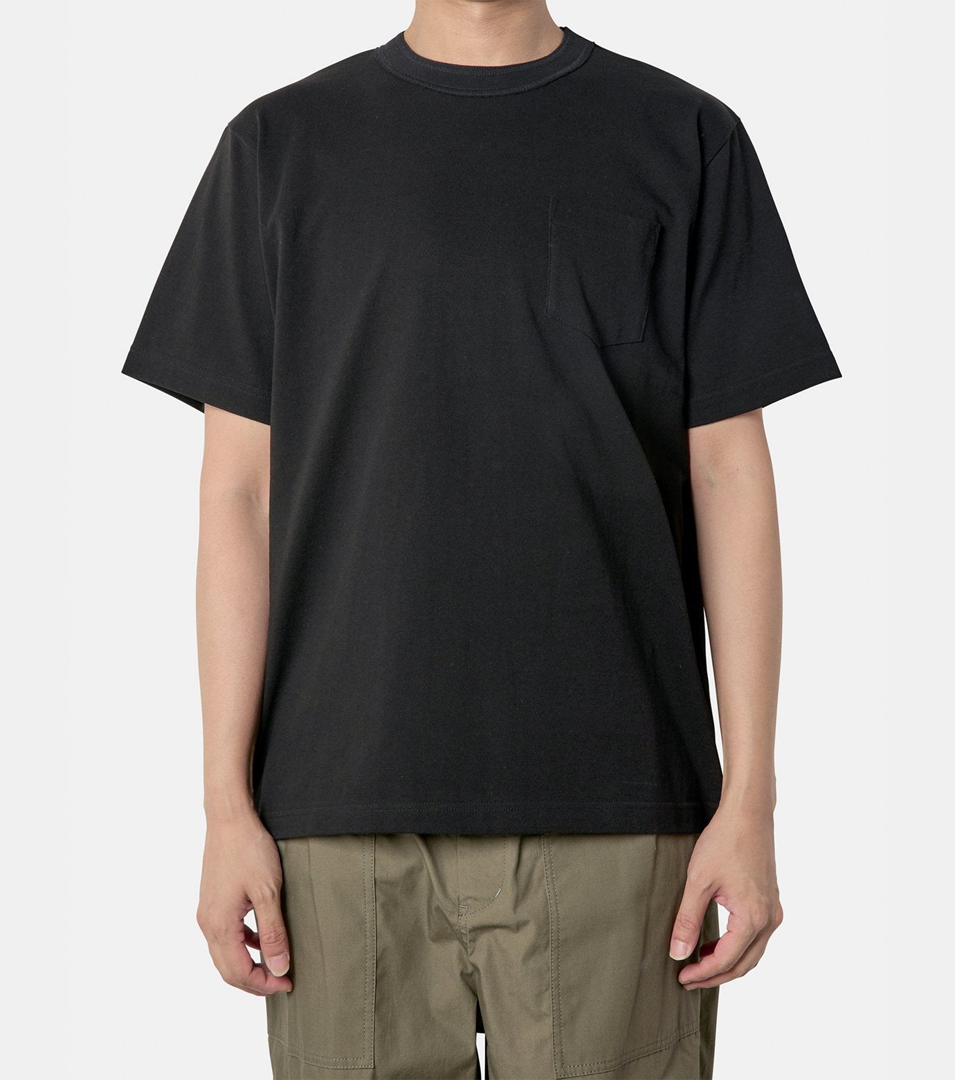 Side Zip Cotton T-Shirt