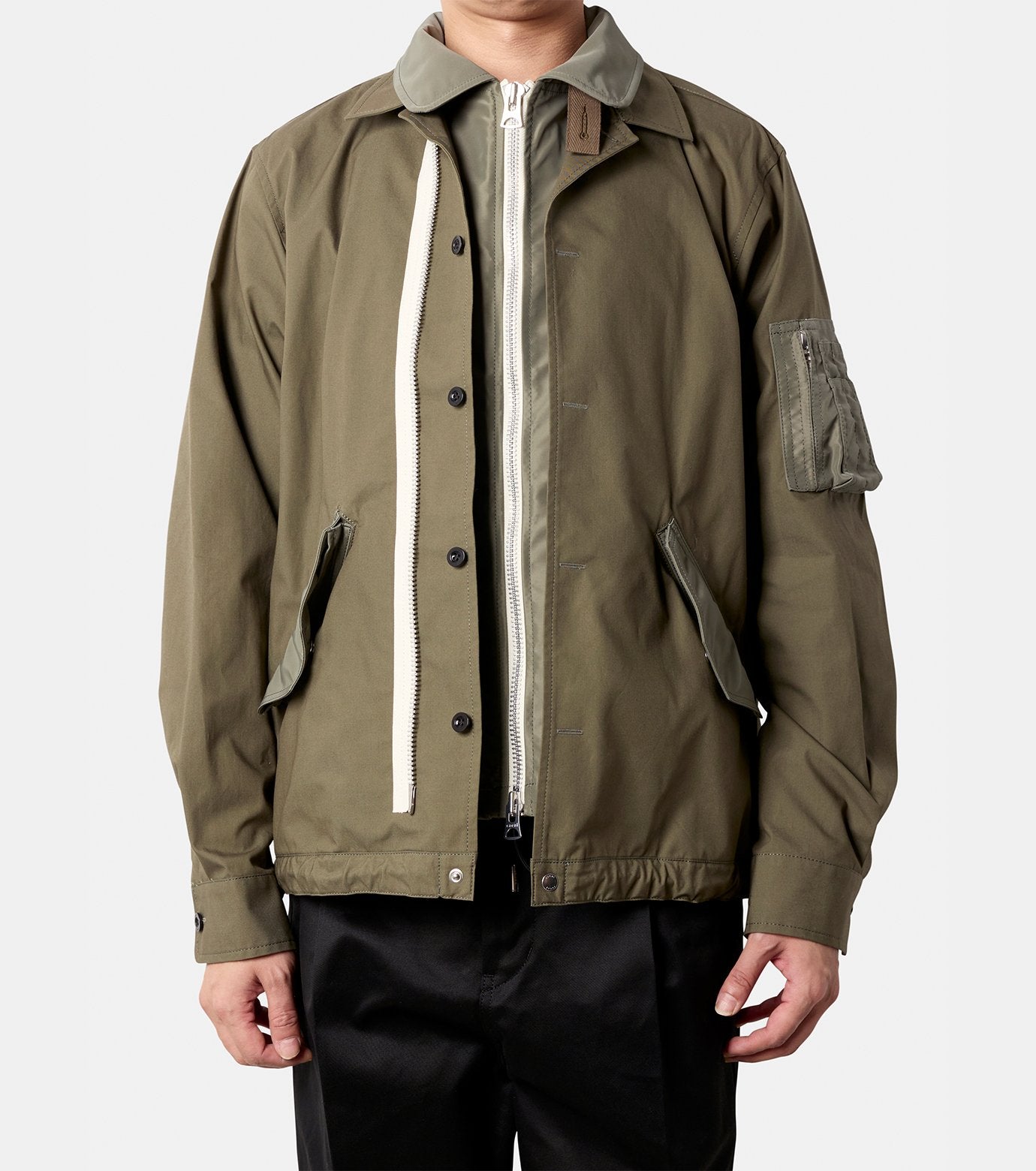 Cotton Nylon Oxford Blouson