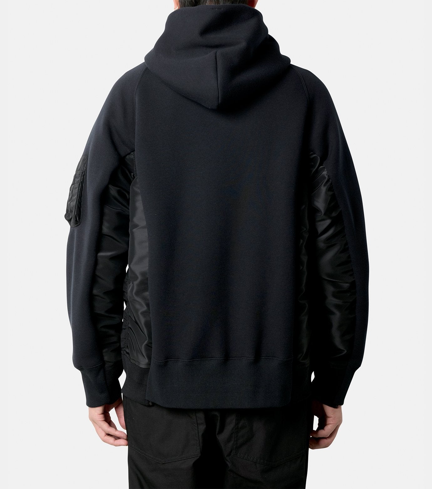 Sponge Sweat x Nylon Twill Hoodie