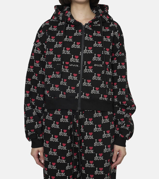 I Love Sun Zip Hoodie