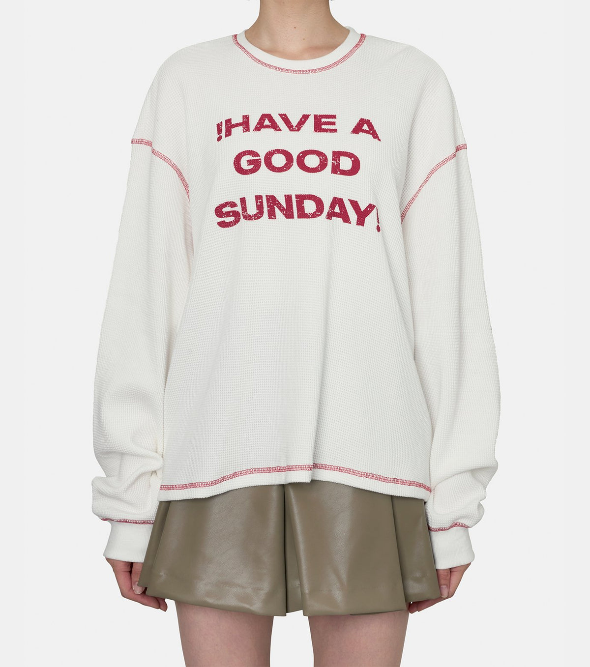 Good Sunday Waffle LS Tee