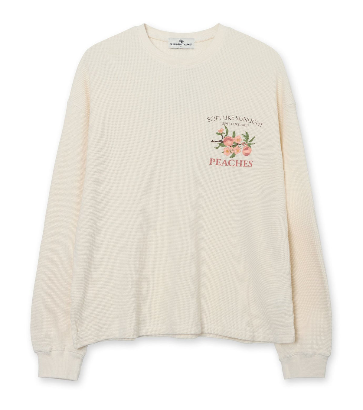 Sun Peach Waffle LS Tee