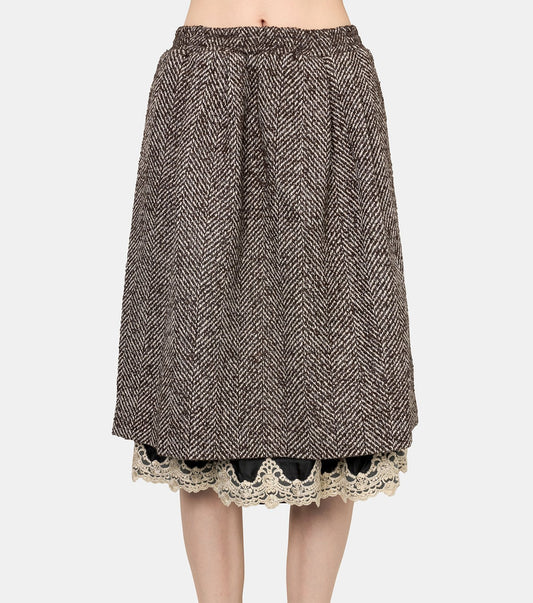 Tweed Training Midi Skirt