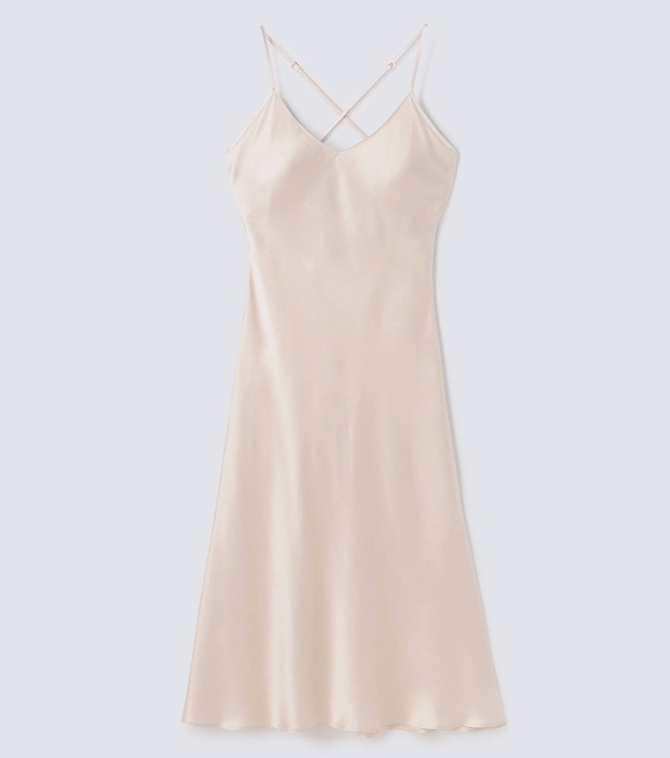 Silk Dress Pearl White