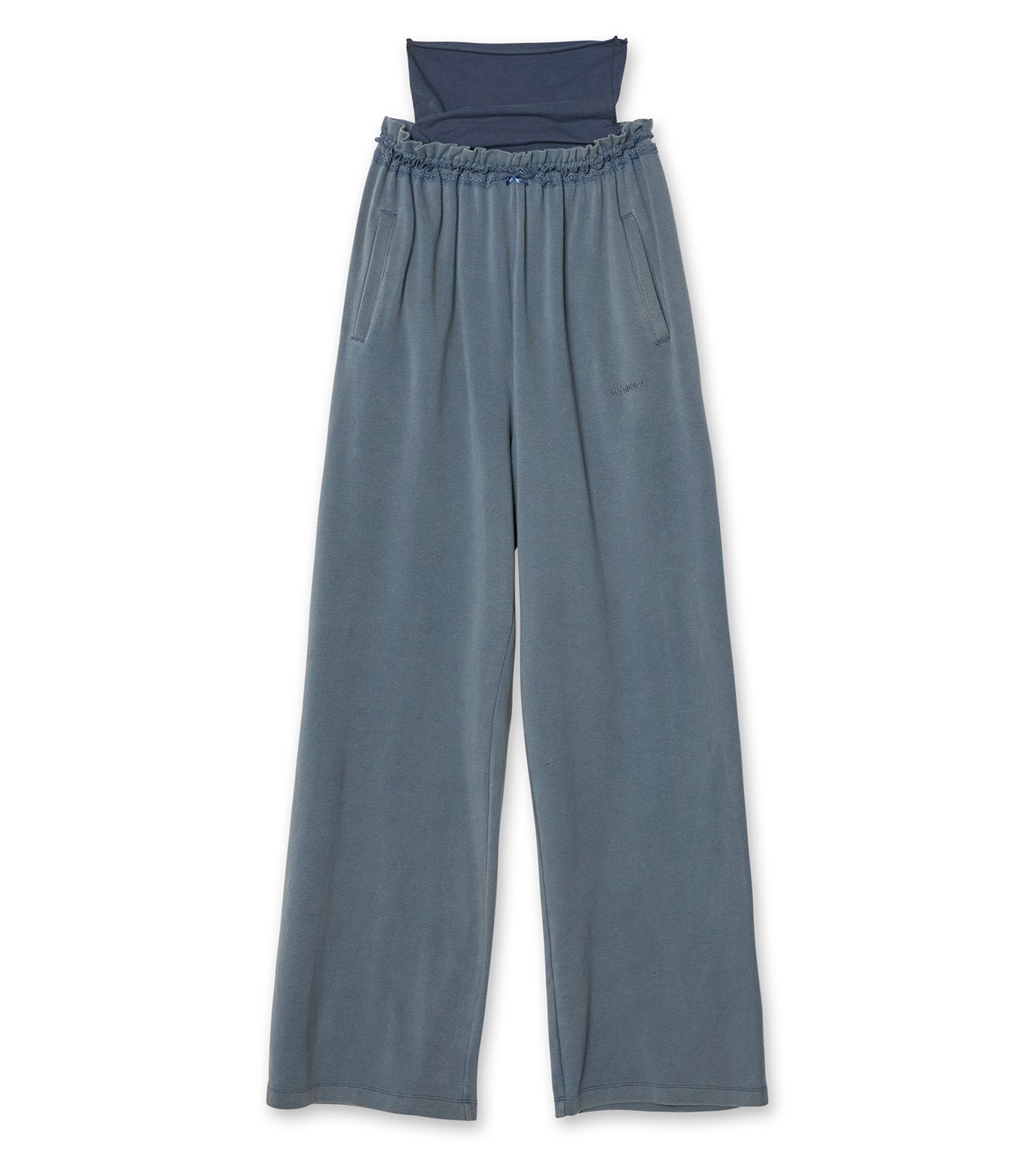 BLUE WOMENS WASHED LAYERED LOUNGE PA