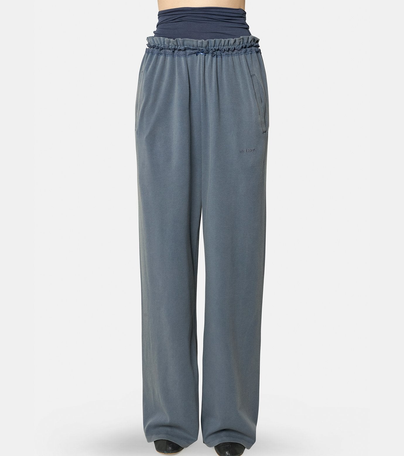 BLUE WOMENS WASHED LAYERED LOUNGE PA