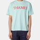 LETTERS TEE AQUA