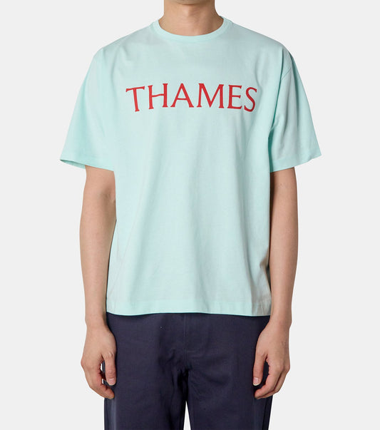 LETTERS TEE AQUA