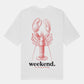 Lobster Weekend Tee - White