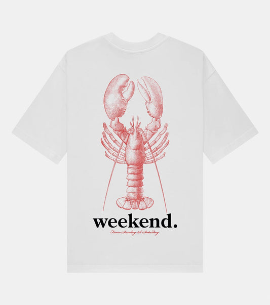 Lobster Weekend Tee - White