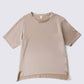 Silk Satin Pullover Pink Beige