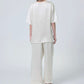 Silk Satin Pullover Perl White