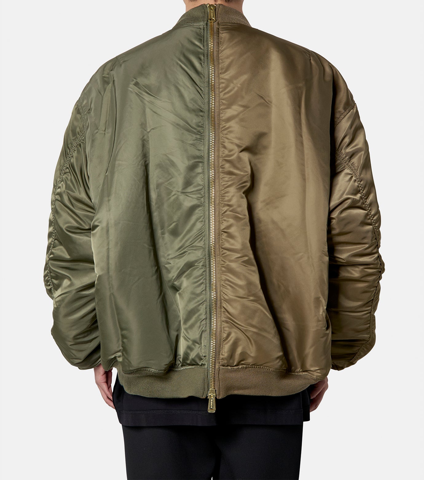 DOUBLE ZIP BOMBER JACKET