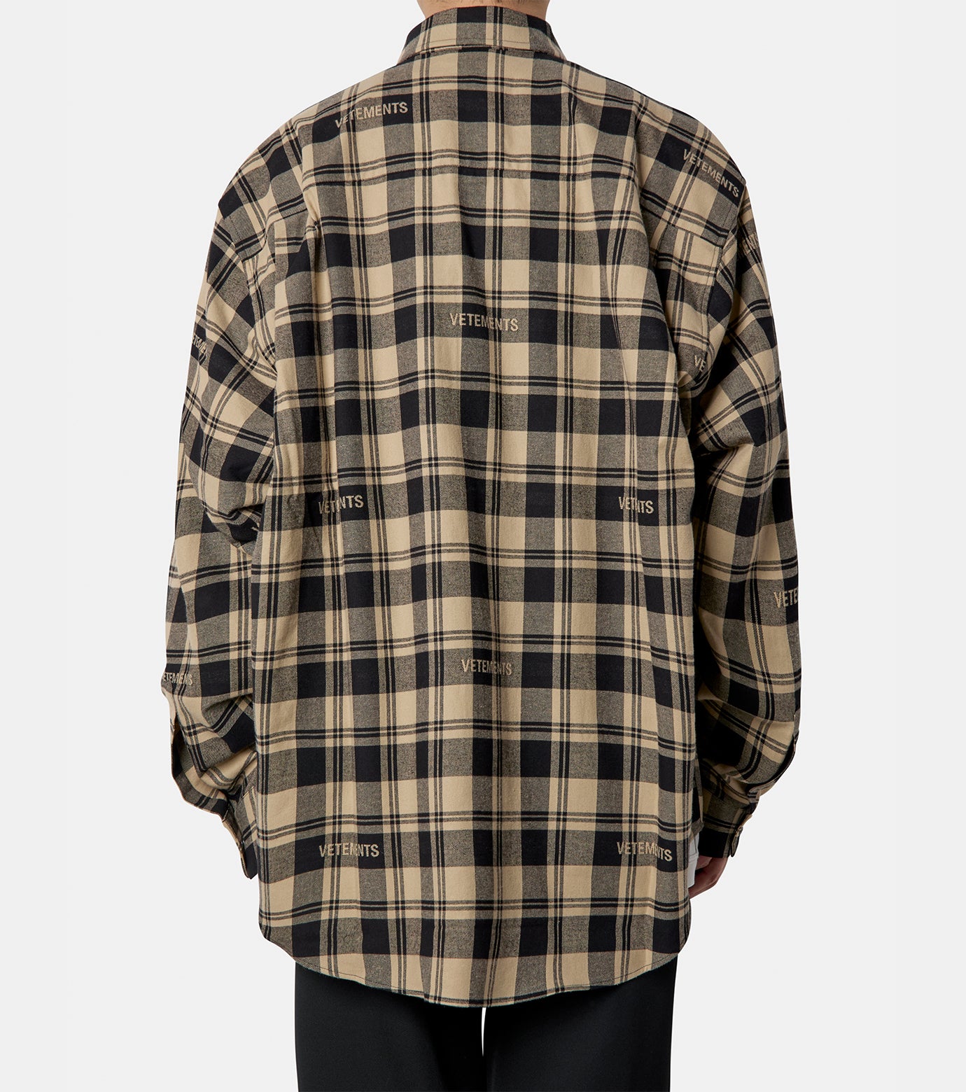 LOGO JACQUARD PLAID SHIRT