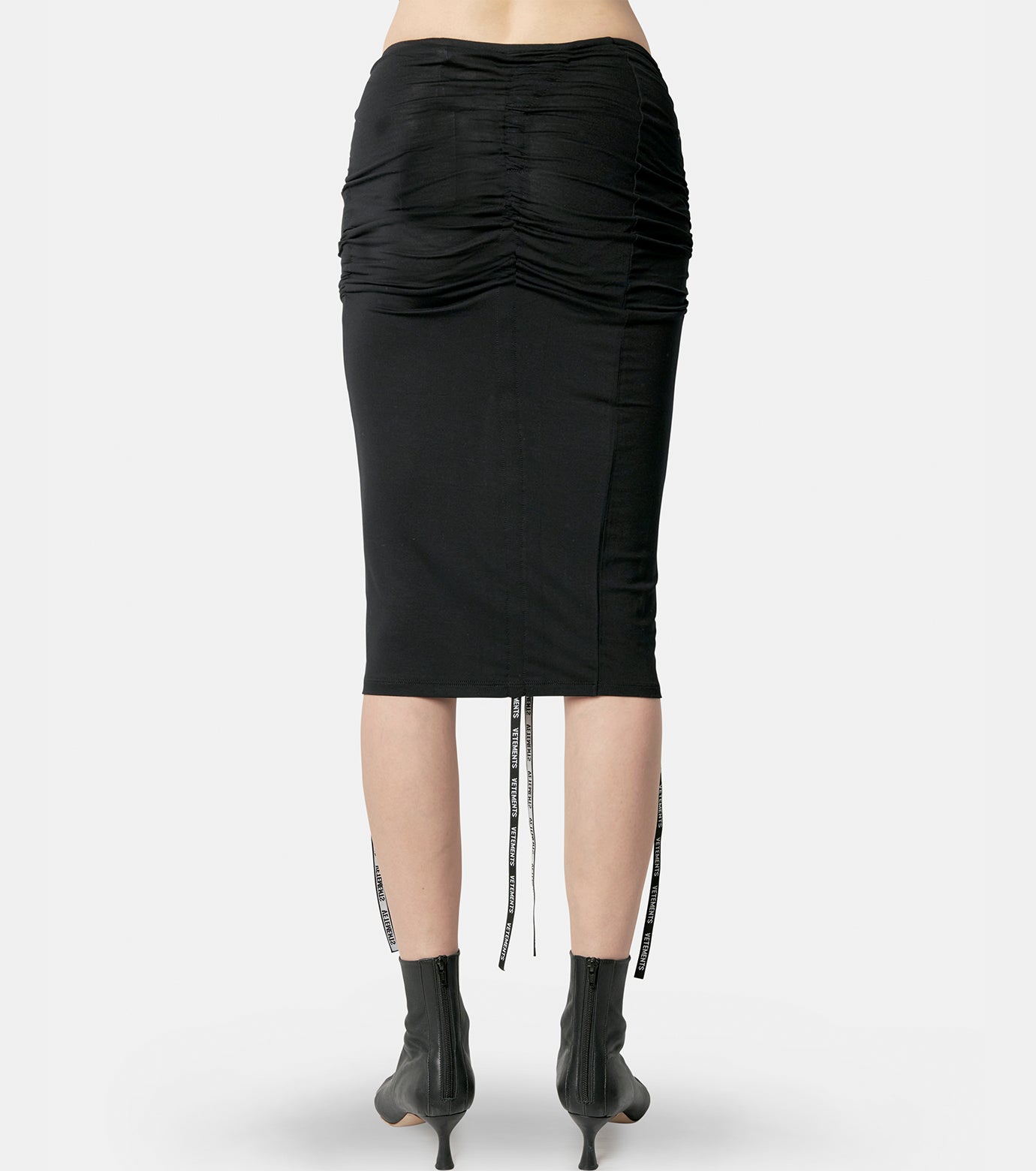 Gathered Jersey Mini Skirt