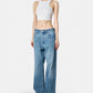 Cropped Racing Tank Top