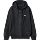 MOON LOGO FLEECE ZIPPED HOODIE