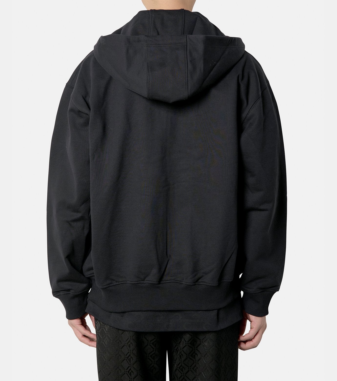 MOON LOGO FLEECE ZIPPED HOODIE