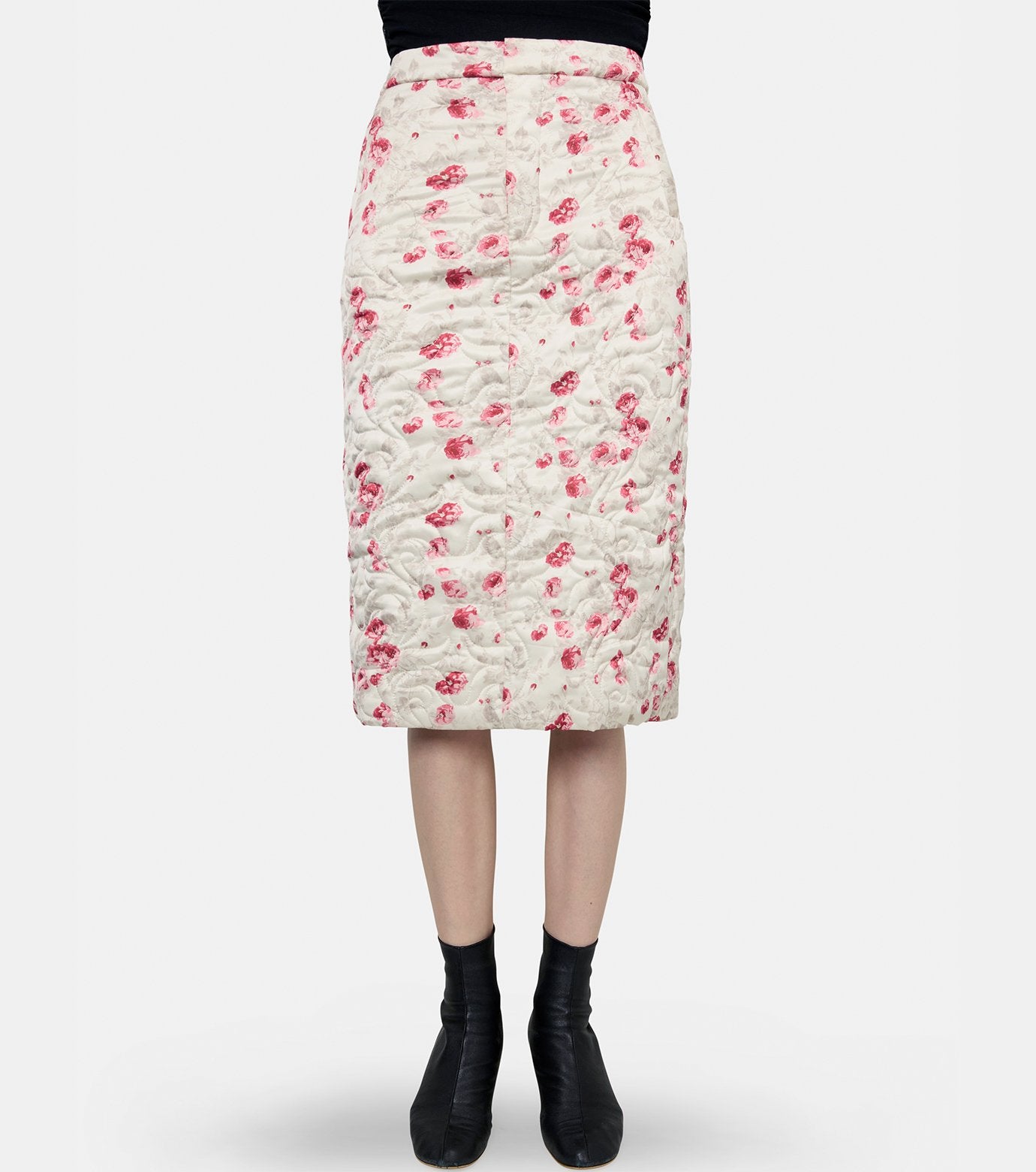 Quilted Midi Skirt