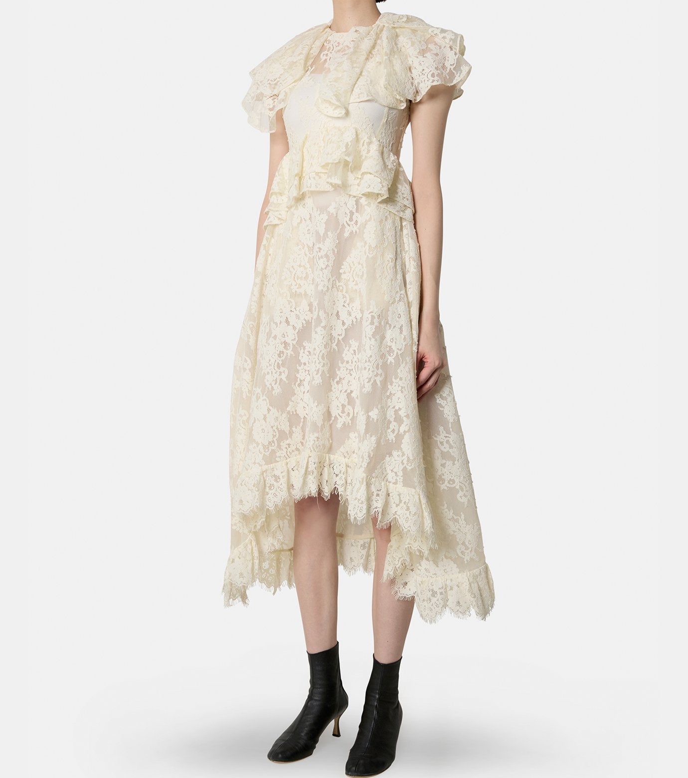 Double Collar Lace Dress