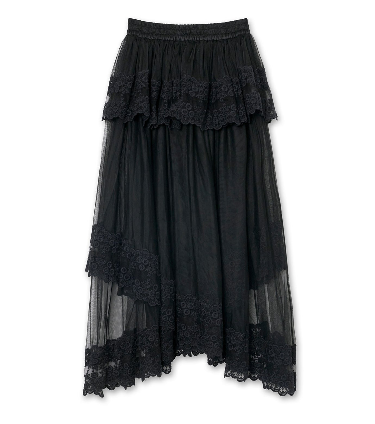 Dentelle Tape Tulle Skirt