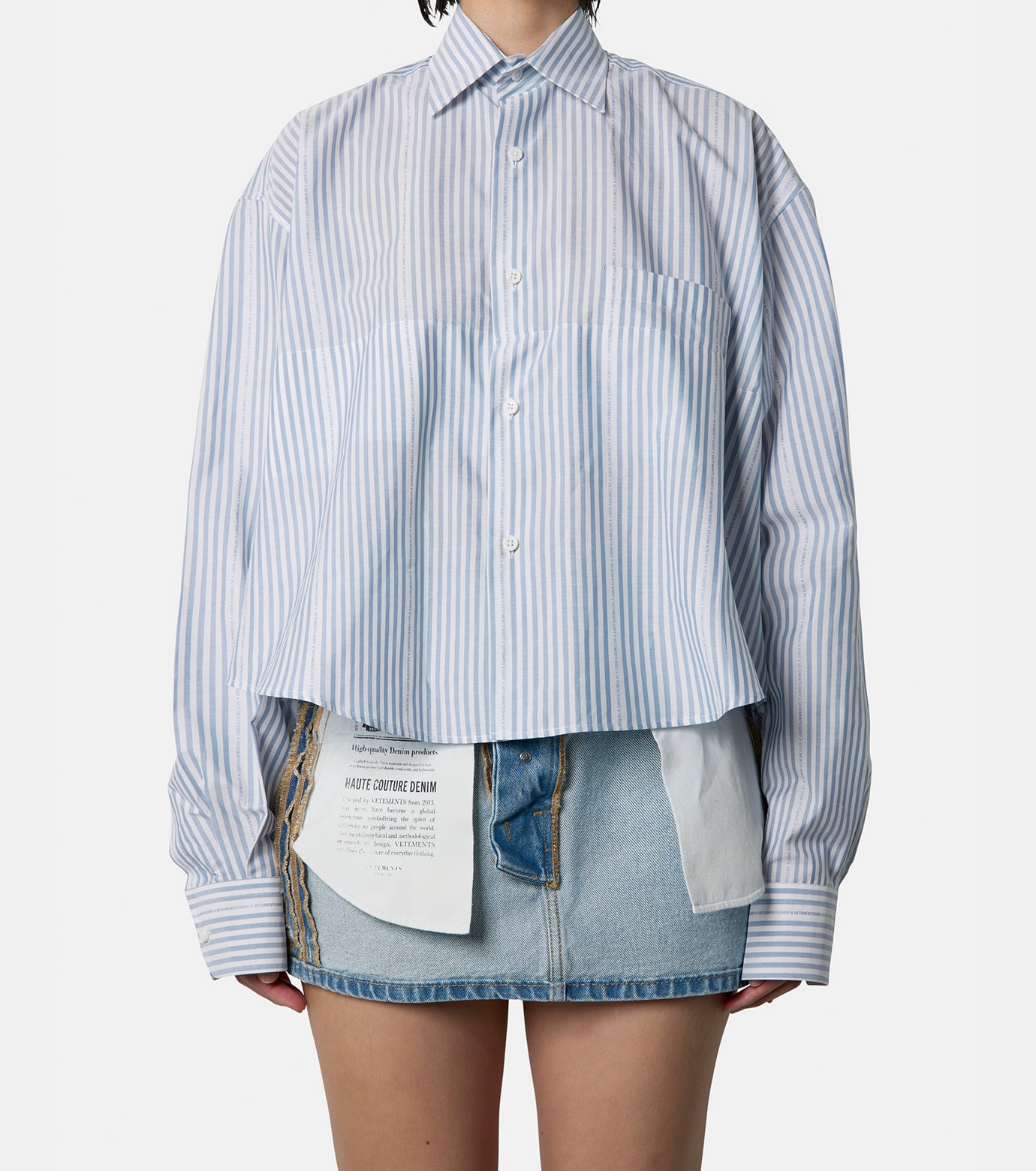 Folded Cropped Classic Shirt