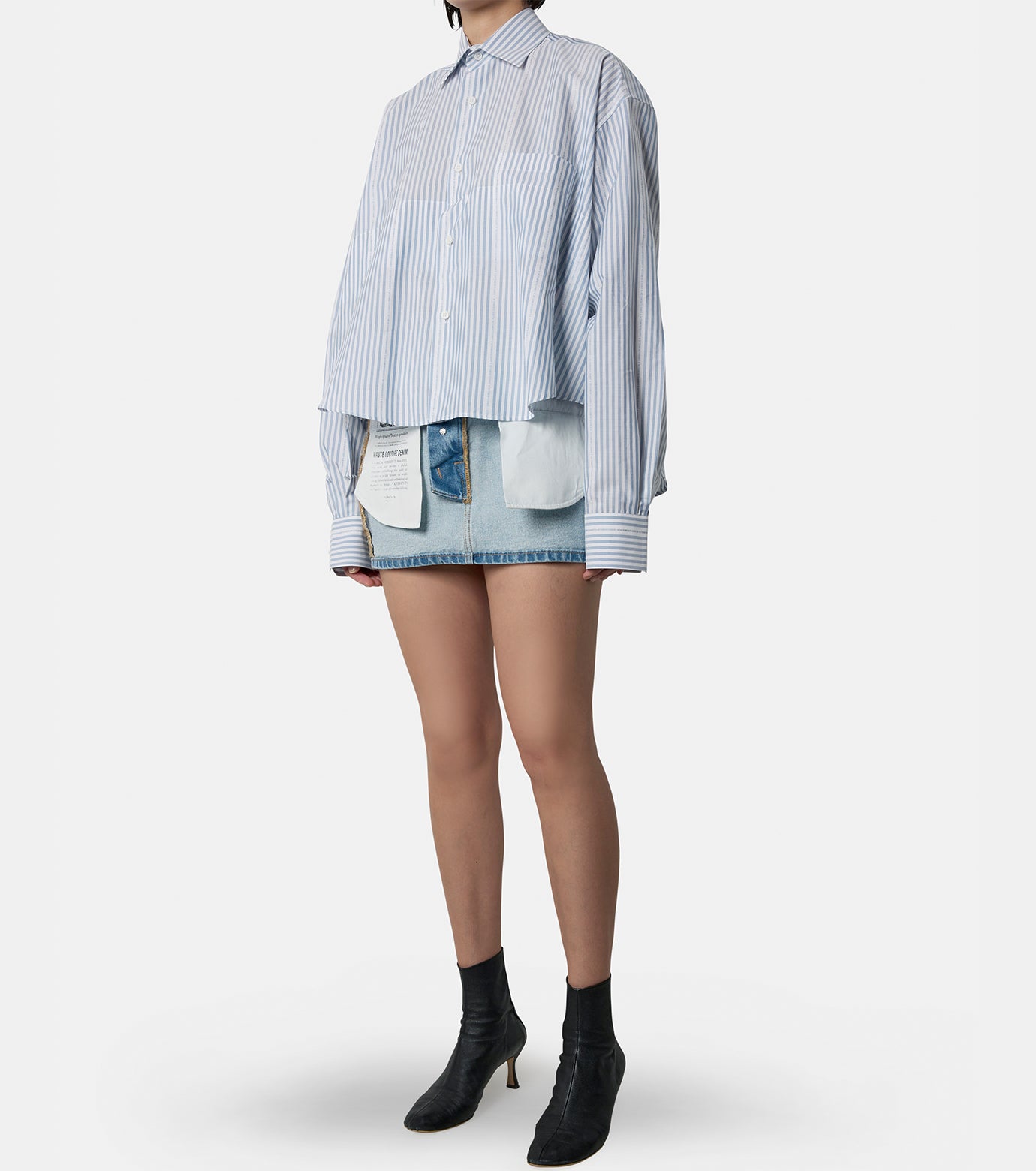 Folded Cropped Classic Shirt