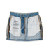 Inside-Out Denim Mini Skirt