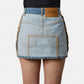 Inside-Out Denim Mini Skirt