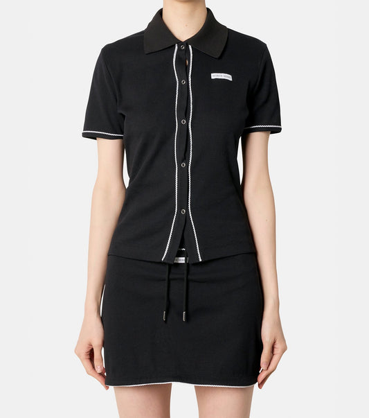 Cute 70s SS Polo Tshirt