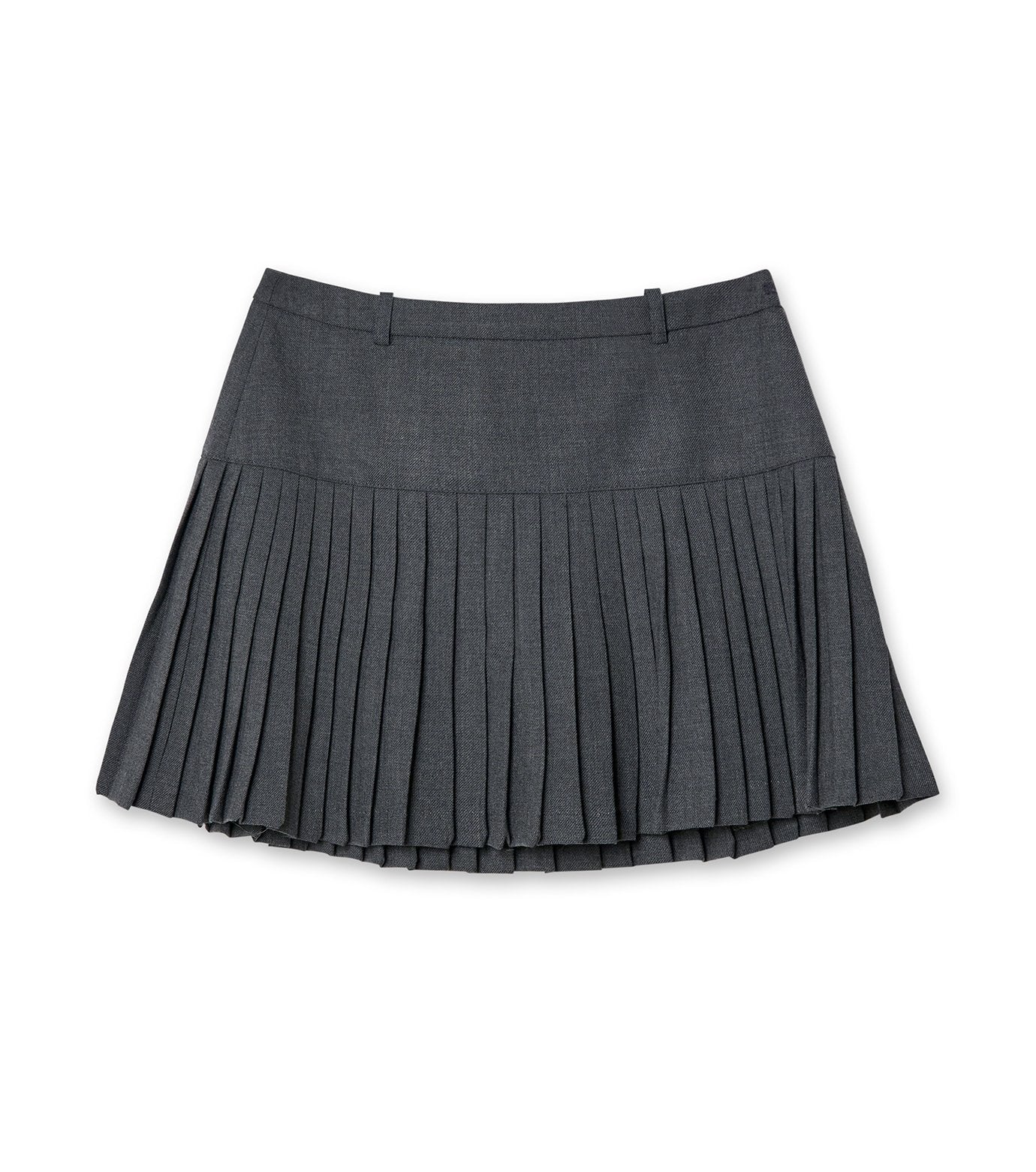 Regenerated Pleated Skirt