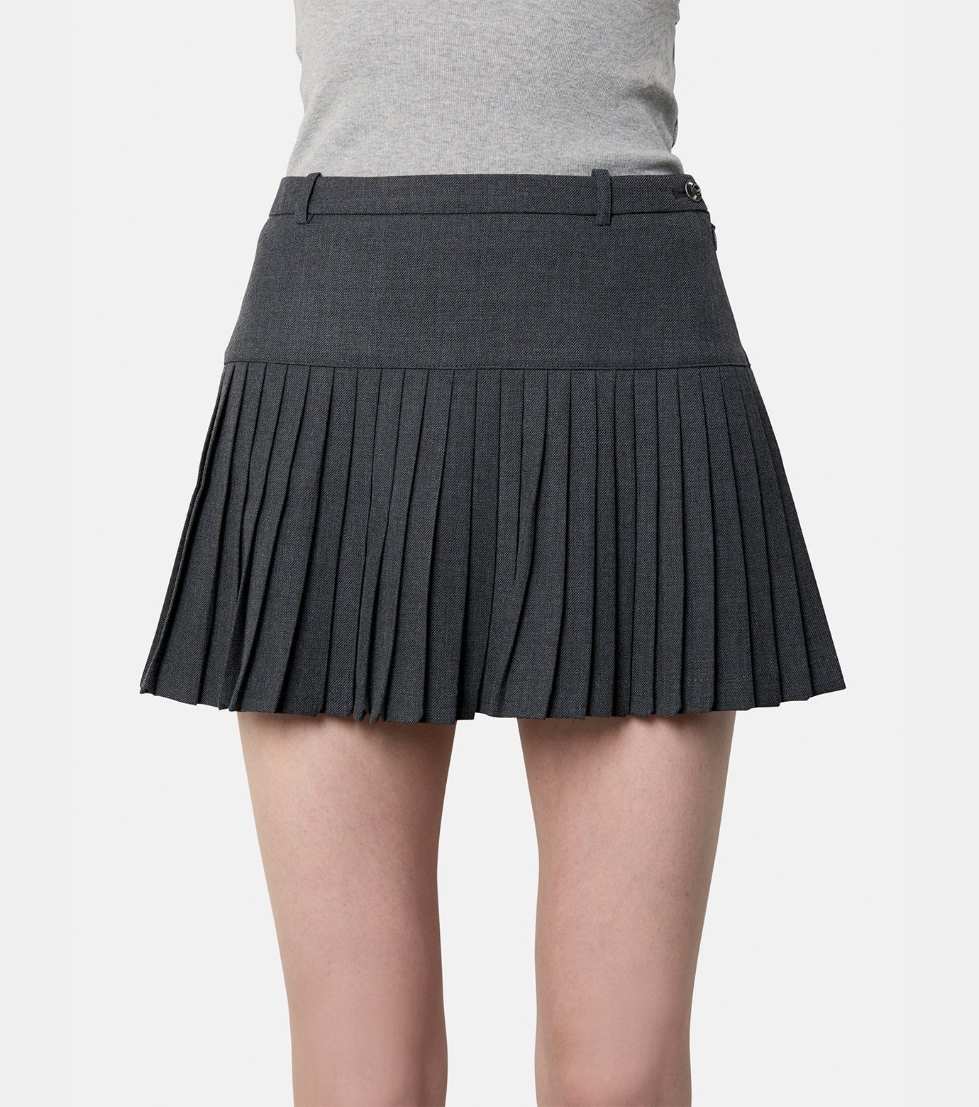 Regenerated Pleated Skirt