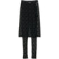 Moonogram Mesh Flock Pant-Skirt
